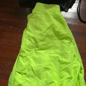 Neon cargo pants